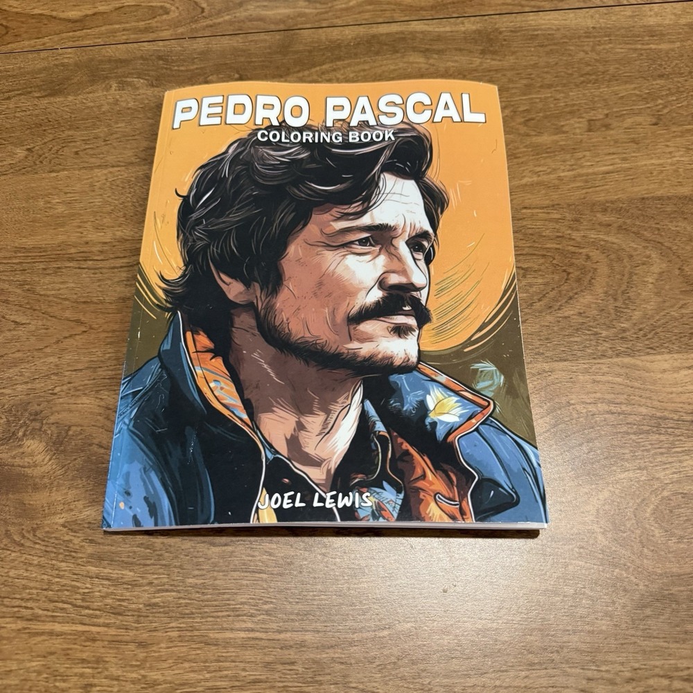 Pedro Pascal Coloring Book for Adults The Life Inspired Joel Lewis NEW Paperback
